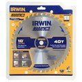 Irwin 10 40T Carb Tip Blade 14070